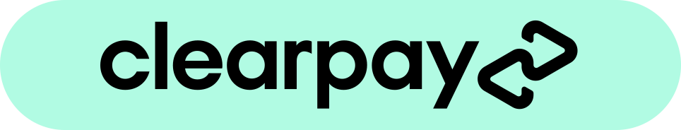 a clearpay logo with mint background and black text